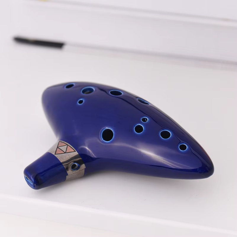 Song With Musical Instrument - 12-otworowa ceramiczna ocarina altowa w tonacji