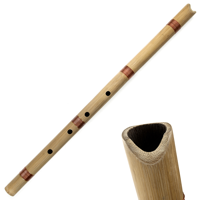 Shakuhachi Bamboo Flute - Shakuhachi 5-otworowy flet bambusowy z torbą,