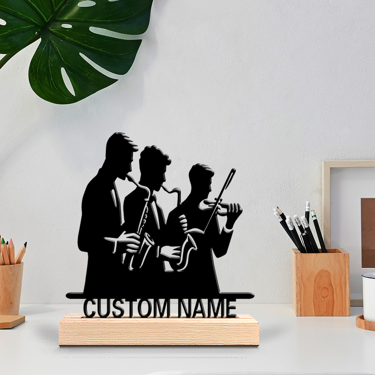 Musical Instrument And Names - 1 szt. Statuetka z cyny z