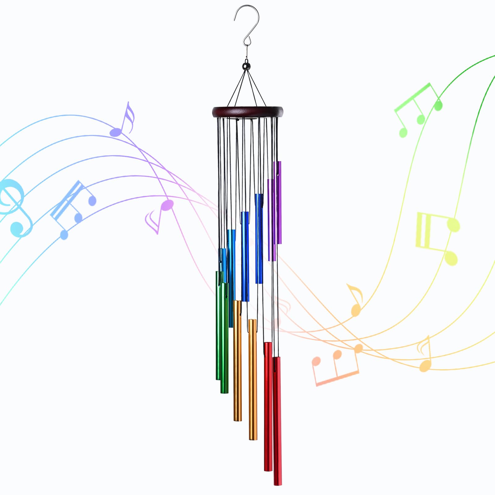 Wind Chime Tubular - Nowe 12-dźwiękowe dzwonki wietrzne z aluminium,