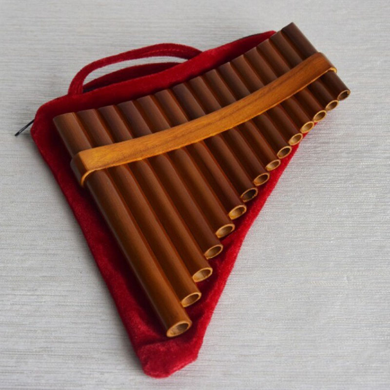 Musical Instrument I Play - 15-dętowy bambusowy flet panowy C/G dla