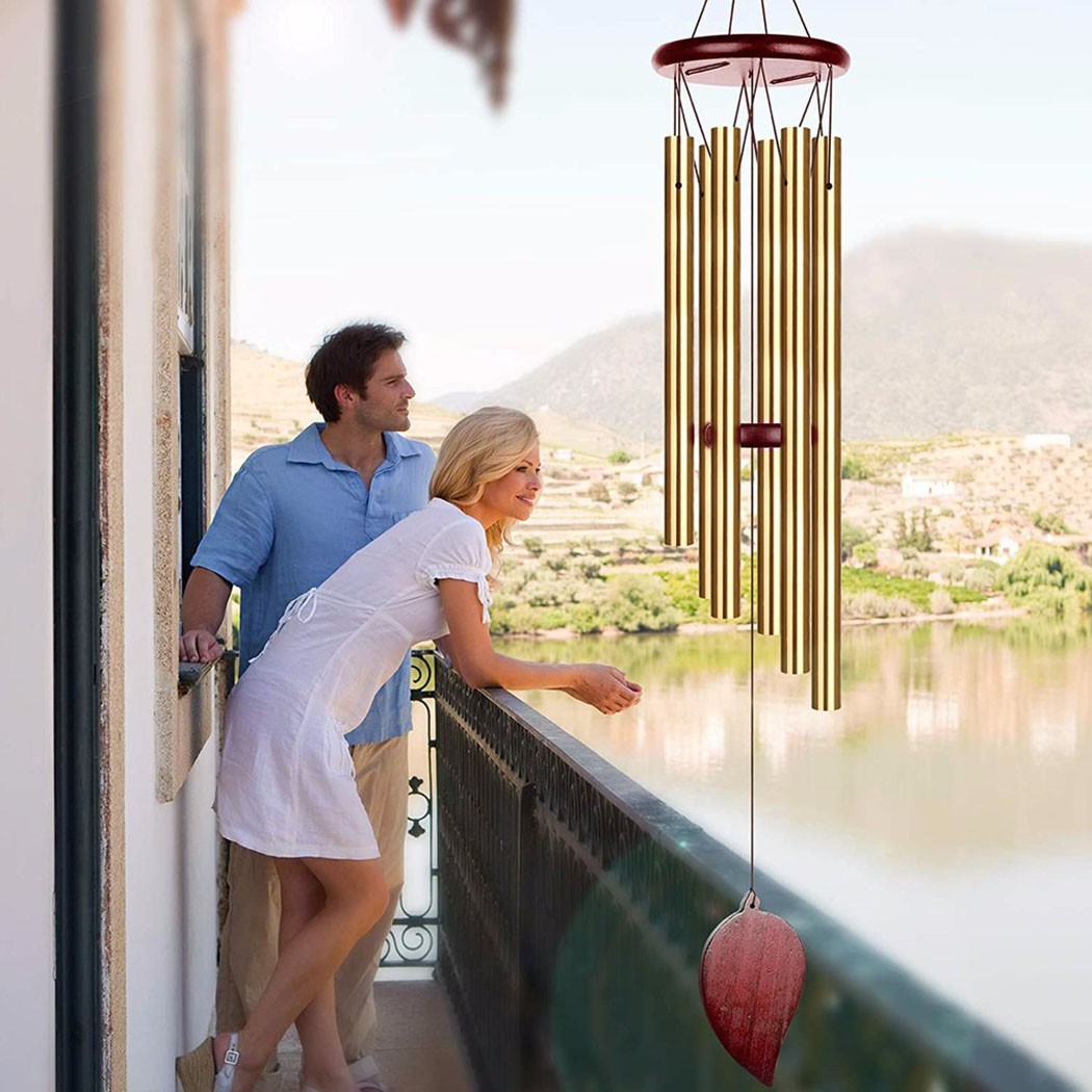 Wind Chime Tubular - Drzewo Pieniędzy 6 Rur Dzwony Wiatrowe