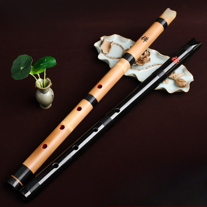 Shakuhachi Bamboo Flute - Flet Shakuhachi z 5 otworami, bambusowy,