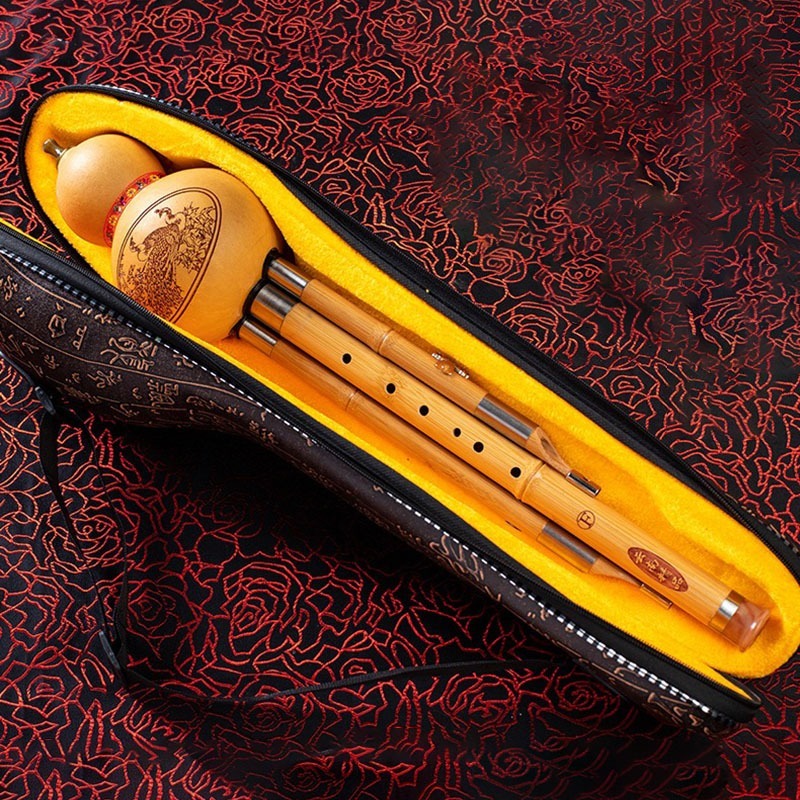 Shakuhachi Bamboo Flute - Profesjonalna fletka hulusi zapobiegająca upadkom, odłączana