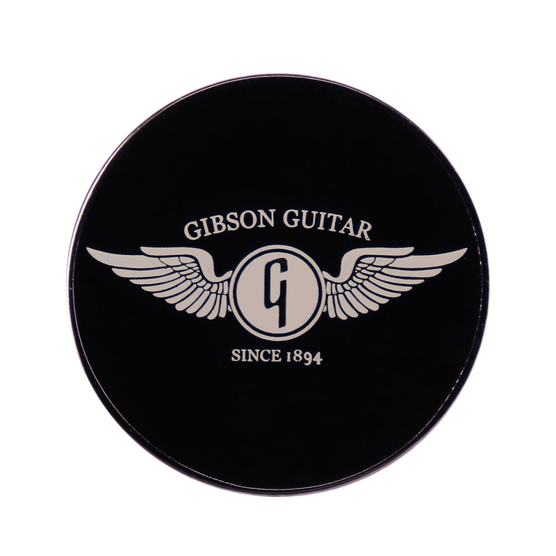 Musical Instrument Logo - Gibson gitara skrzydło szkliwa Pin historyczne