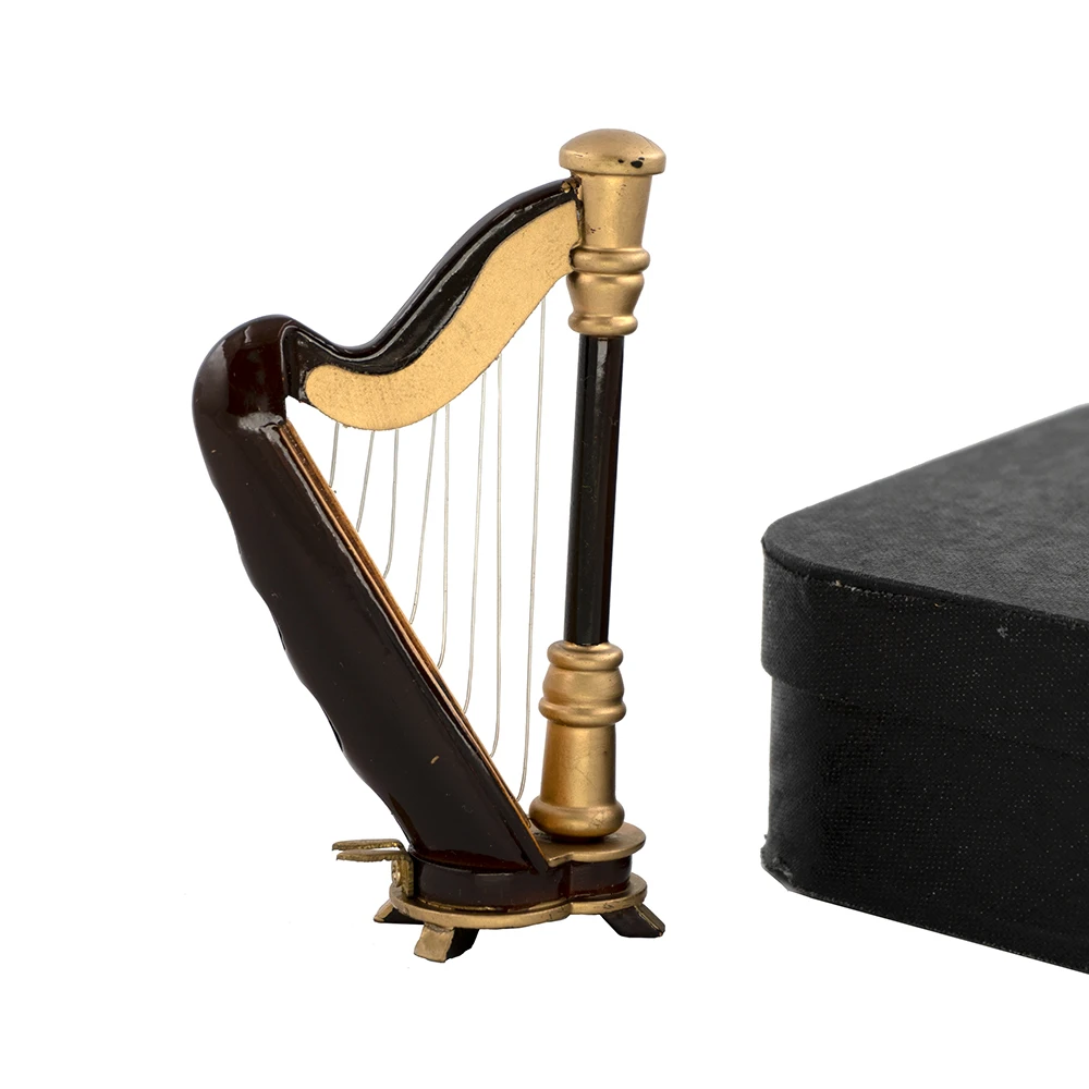 Musical Instrument I Play - Miniaturowy drewniany model harfy Mini Harfe