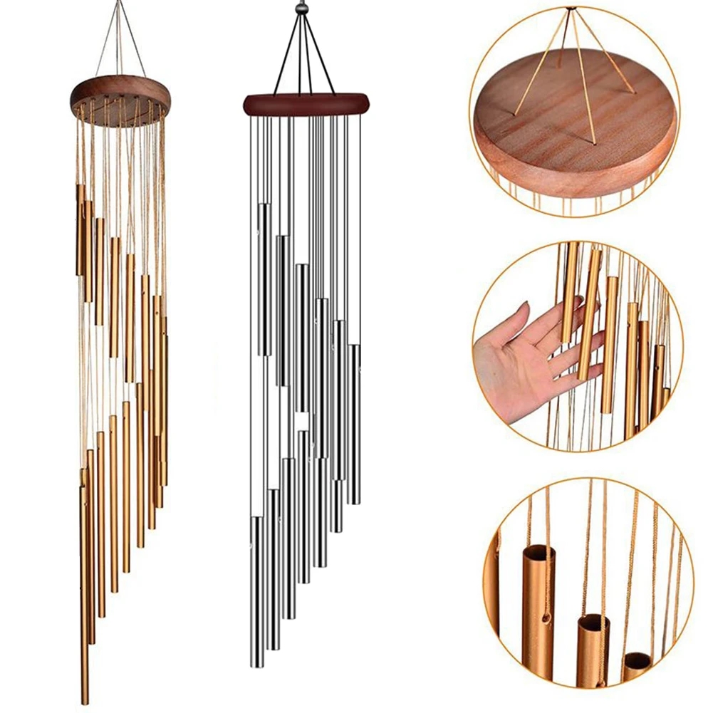 Wind Chime Tubular - 12 rur ze stopu aluminium dzwonki