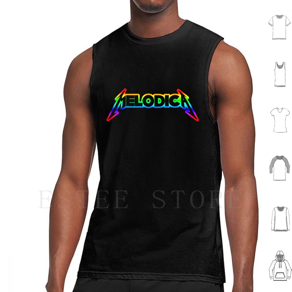 Musical Instrument Jokes - Tęczowa Melodica Tank Topy Kamizelka Melodica