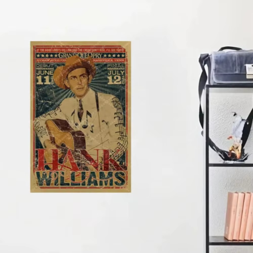 Metalowy szyld Hank Williams R – Musical Instrument Sign recenzja i cena