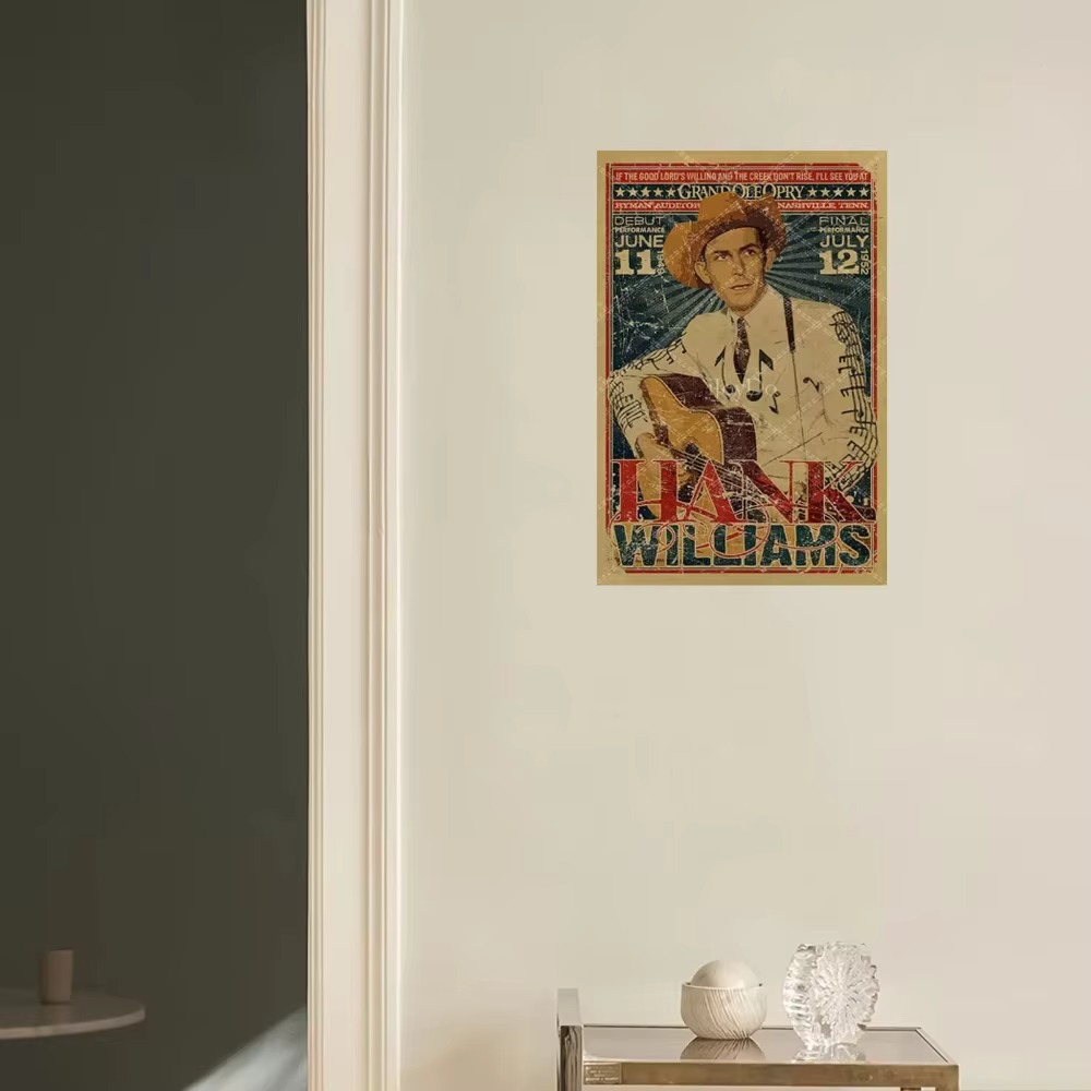 Metalowy szyld Hank Williams R – Musical Instrument Sign recenzja i cena