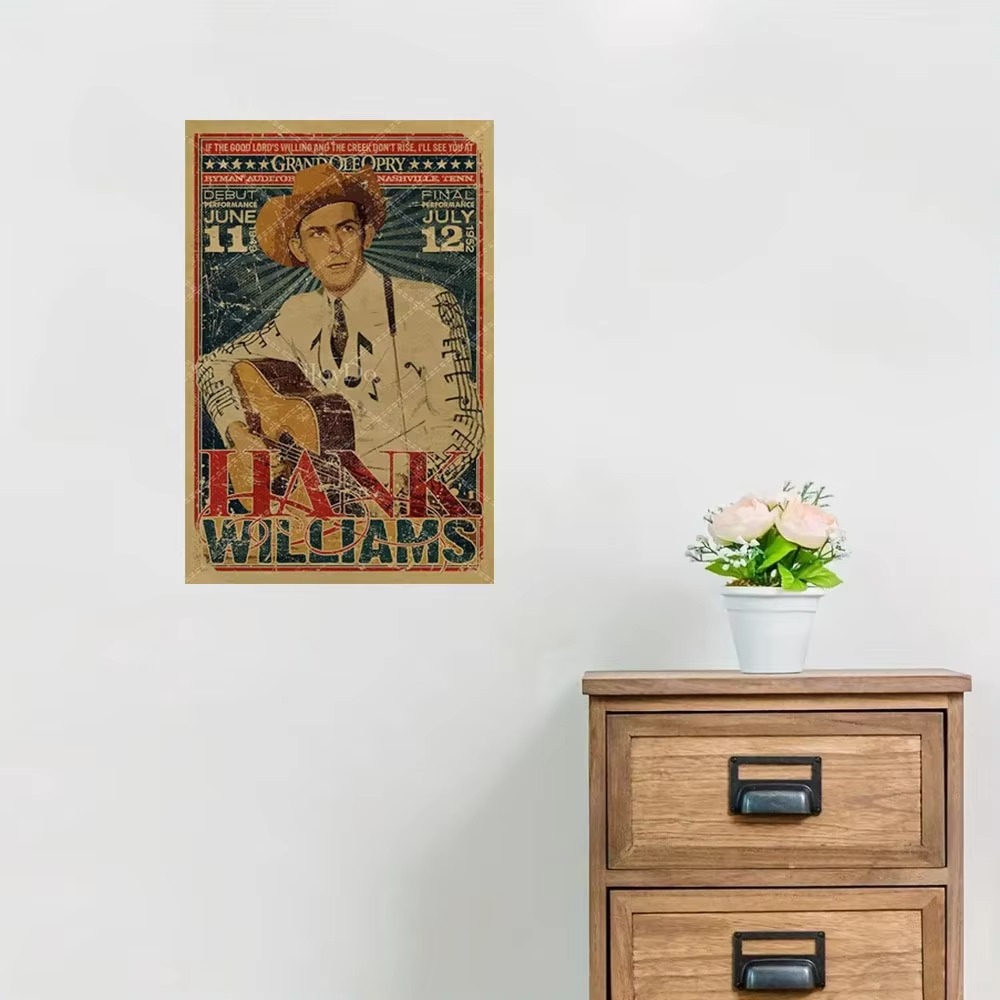 Metalowy szyld Hank Williams R – Musical Instrument Sign recenzja i cena