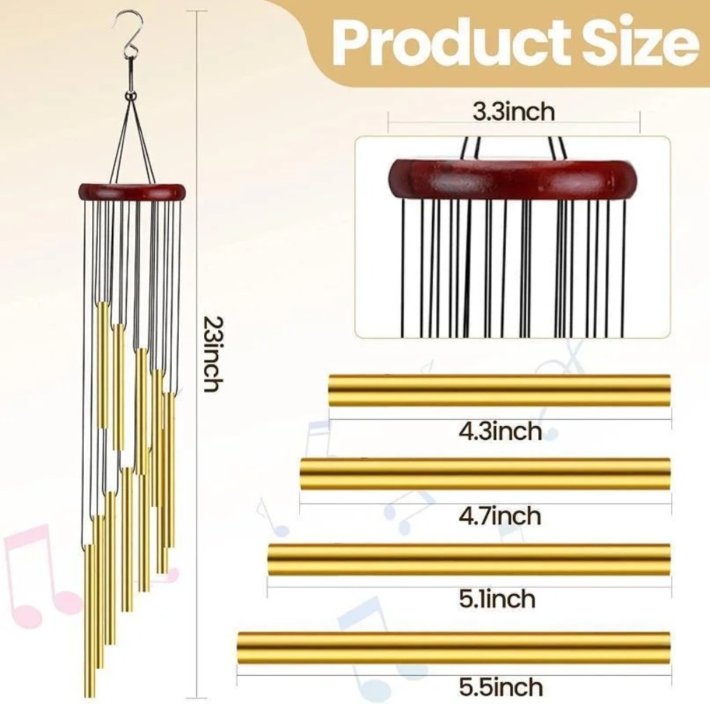 Aluminiowe rurki metalowe dzwo – Wind Chime Tubular recenzja i cena