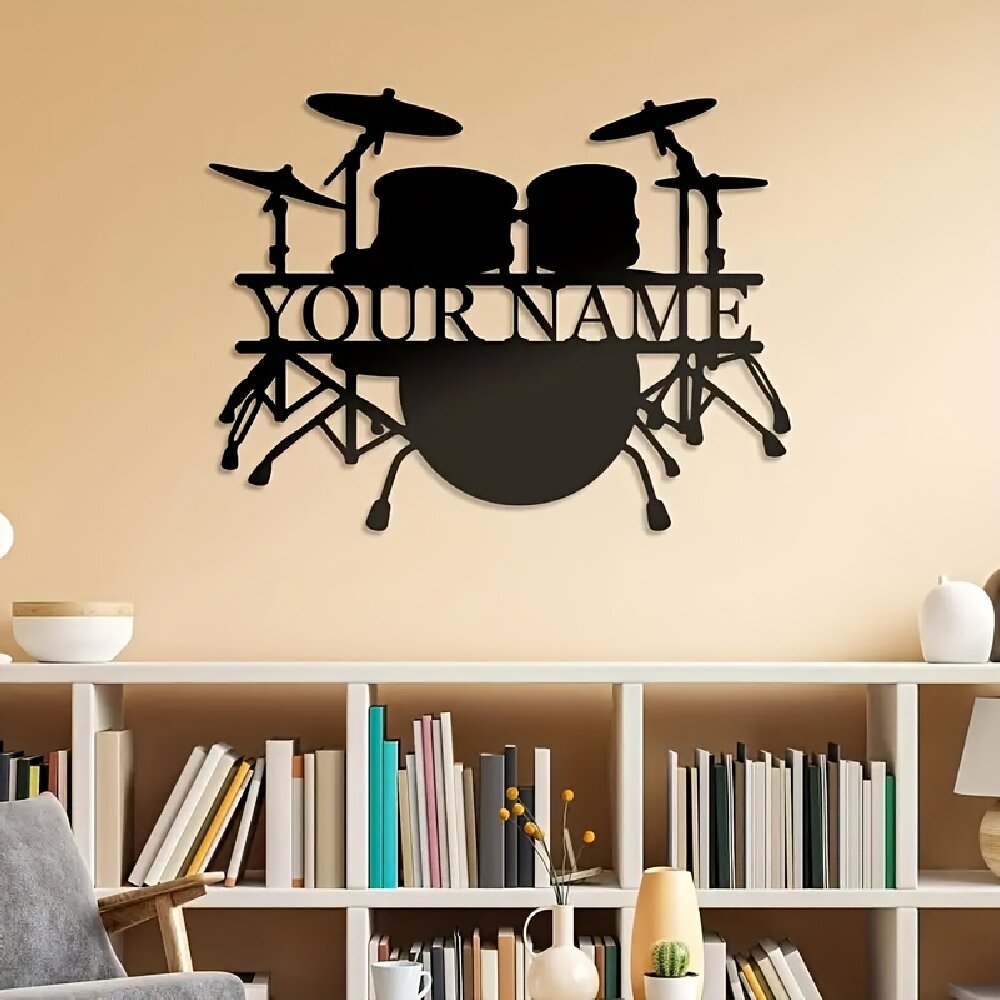 Metalowy szyld ścienny z motyw – Musical Instrument And Names recenzja i cena