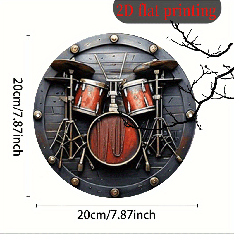 Płaski znak 2D, 1 szt., 20,32x – Musical Instrument Sign recenzja i cena
