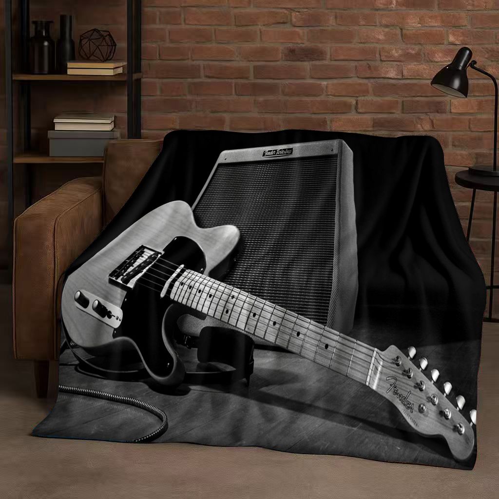 Koc flanelowy 3D F-Fender z mo – Musical Instrument Sign recenzja i cena