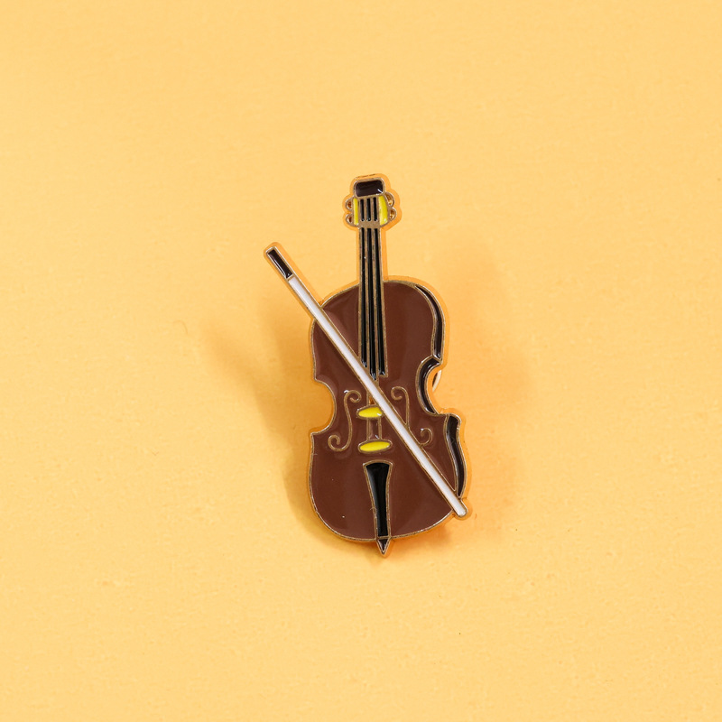Kreskówka skrzypce emaliowana  – Musical Instrument Symbols recenzja i cena